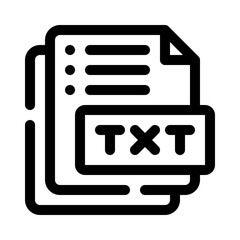 txt line icon