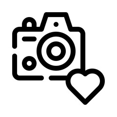 camera line icon