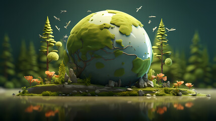 World environment day concept ecology protection environment, environmental protection background