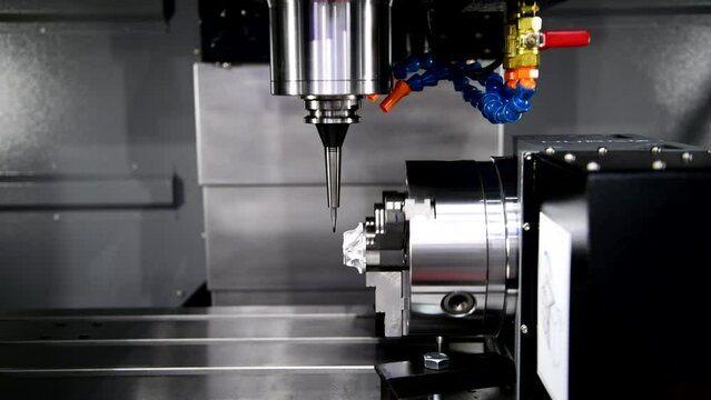 The 5-axis CNC mills machines for design configuration that utilizes a swivel head machine table and flush with the surface metalworking industrial