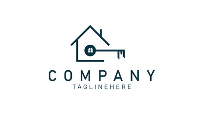 Real Estate Logo Vector. Logo Design Concept Template for Property Real Estate Company. Modern Logo Illustration with House Icon in Gradient Colours