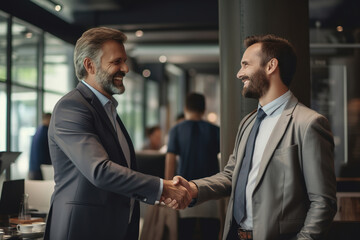 business people shaking hands. the concept of cooperation. - 715285968