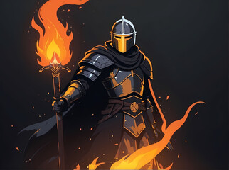 Fototapeta premium a warrior from a game