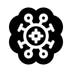 brain glyph icon