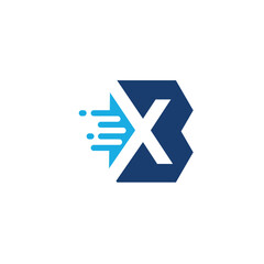 Letter BX Initial Logo Vector