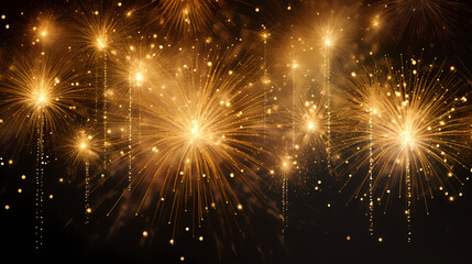 Fototapeta premium Fireworks background for celebration, holiday celebration concept