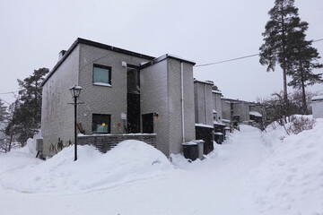 House in snow