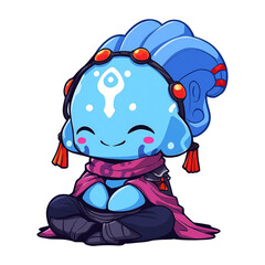 Cute monster game character design image. chibi monster cartoon image