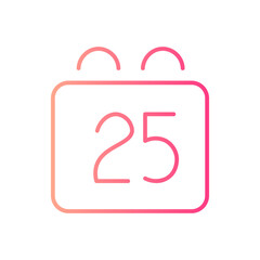 christmas day gradient icon