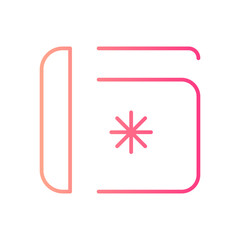 postcard gradient icon