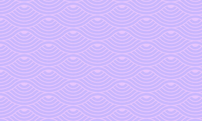 Seamless geometric pattern with wave line. Endless background with intertwined curves. Waves, twirl vector illustration.