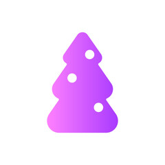 christmas tree gradient icon