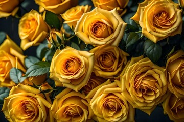 bouquet of yellow flowers
