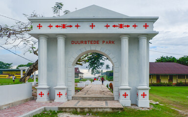 The Landmark of Duurstede Park in Saparua Island, Central Maluku, Indonesia