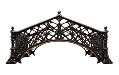 Creative Possibilities with Different Materials of Truss Bridge Designs on a White or Clear Surface PNG Transparent Background.