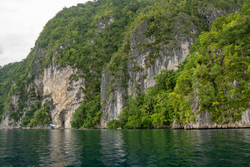 The Hatusupun Cliff in Sawai, Central Maluku, Indonesia