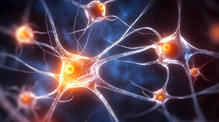 Virus cells abstract science concept, medical research background