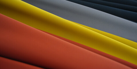 yellow and red fabric