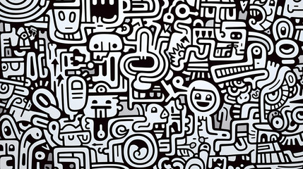 Cute graffiti art abstract background poster web page PPT, art background