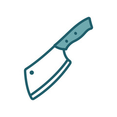 butcher knife icon vector design template simple and clean