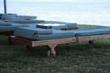 sunbed on the beach