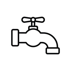 water tap icon vector design template simple and clean