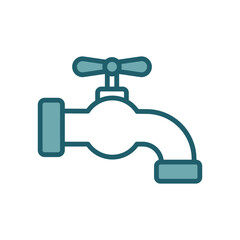 water tap icon vector design template simple and clean