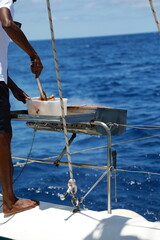barbeque on a boat