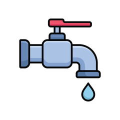 water tap icon vector design template simple and clean