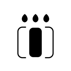 candle glyph icon