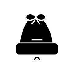 christmas bell glyph icon