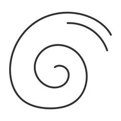 Fototapeta premium Hand Drawn Spiral Doodle