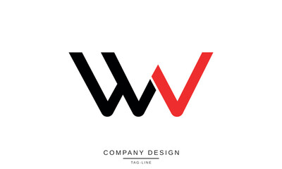 WN, NW, Abstract Letters Logo Monogram