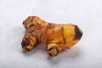 Fresh curcuma root for cooking