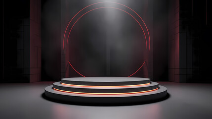 Simple product booth, podium, stage, product commercial photography background, cosmetics booth, promotional event