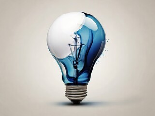 light bulb with background