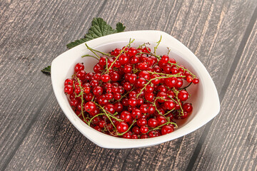Sweet ripe red currant berries