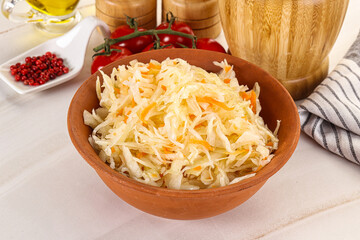 Homemade fermented cabbage Sauerkraut