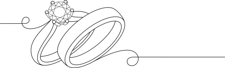 couple diamond ring enggagement