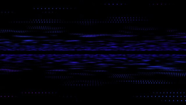 Digital transformation background loop - Fly through abstract 3D rendering of a scientific technology network connect