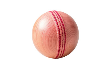 Cricket Ball, A Spherical Warrior in the Arena of Sporting Battles on a White or Clear Surface PNG Transparent Background.