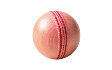 Cricket Ball, A Spherical Warrior in the Arena of Sporting Battles on a White or Clear Surface PNG Transparent Background.