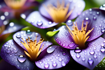 close up of flower Generative AI