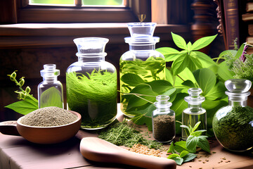 spa still life Generative AI