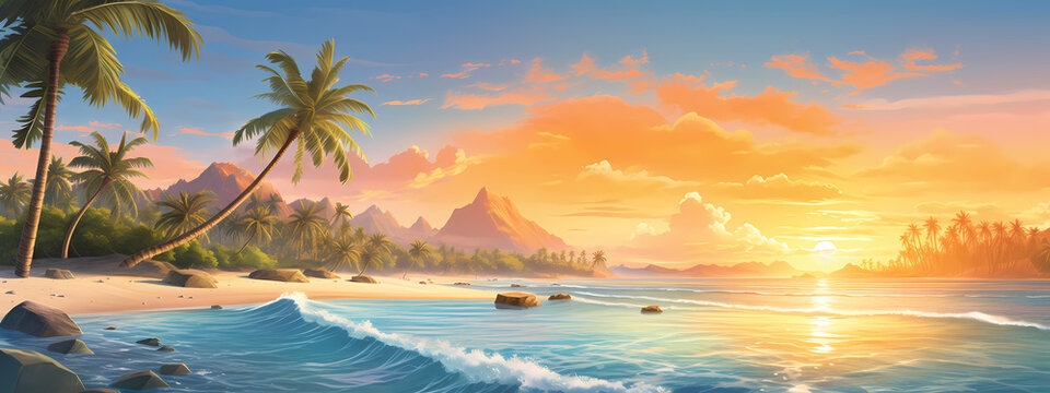 Island Overture: The Tropics' Dusk Serenade