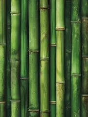 Gordijnen Green bamboo background texture © Lubos Chlubny
