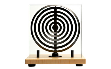 Sound Wave Transformations Using Doppler Effect Demonstrations on a White or Clear Surface PNG Transparent Background.