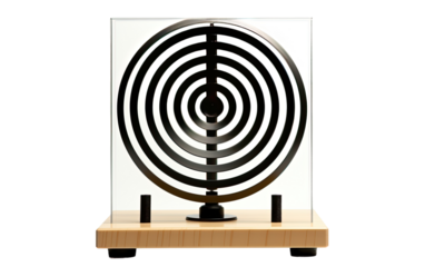 Sound Wave Transformations Using Doppler Effect Demonstrations on a White or Clear Surface PNG Transparent Background.