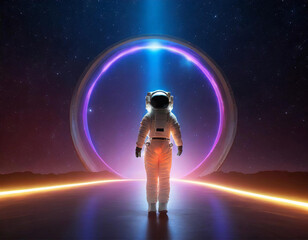 astronaut in space