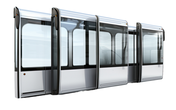 Journeys Enabled by a High Quality Bus Door Seal Set on a White or Clear Surface PNG Transparent Background.